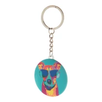 KeyBadge RPET Mini kitűzős RPET kulcstartó