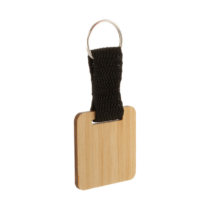 Stropp bambusz kulcstartó, négyzet