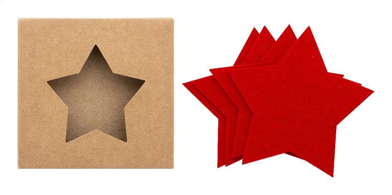 Vagnes RPET karácsonyi poháralátét szett